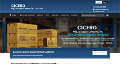 Desktop Screenshot of cicerosupply.com